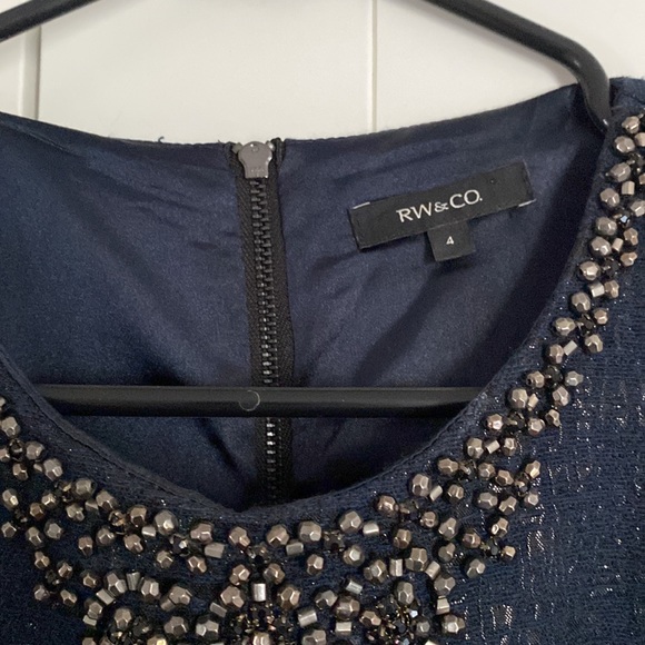 RW&Co size 4 navy formal dress - Picture 2 of 7